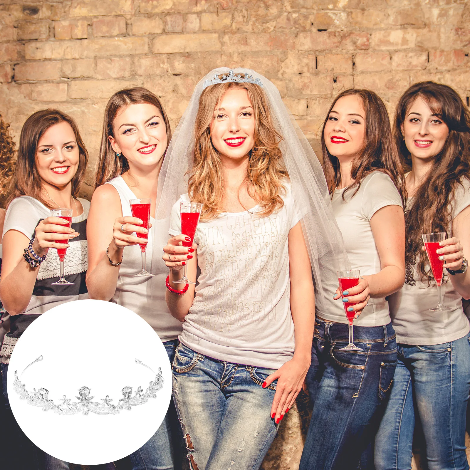 

1 шт., свадебный аксессуар для волос со стразами, элегантный головной убор, банкетный костюм невесты, вечерние изысканная корона невесты, модная свадебная корона