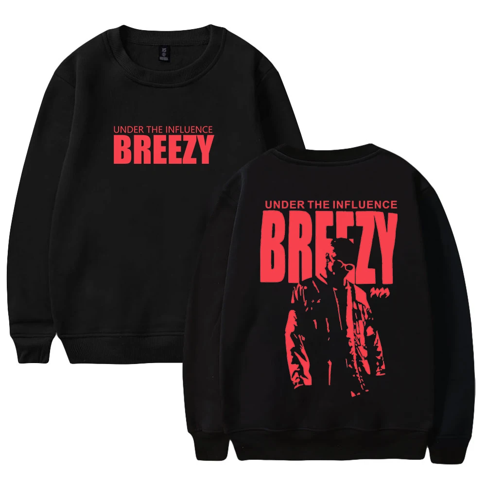 

Cis Brown 2023, свитшот Iuence Tour Breezy Profile, мужской круглый пуловер с капюшоном, удобная уличная одежда