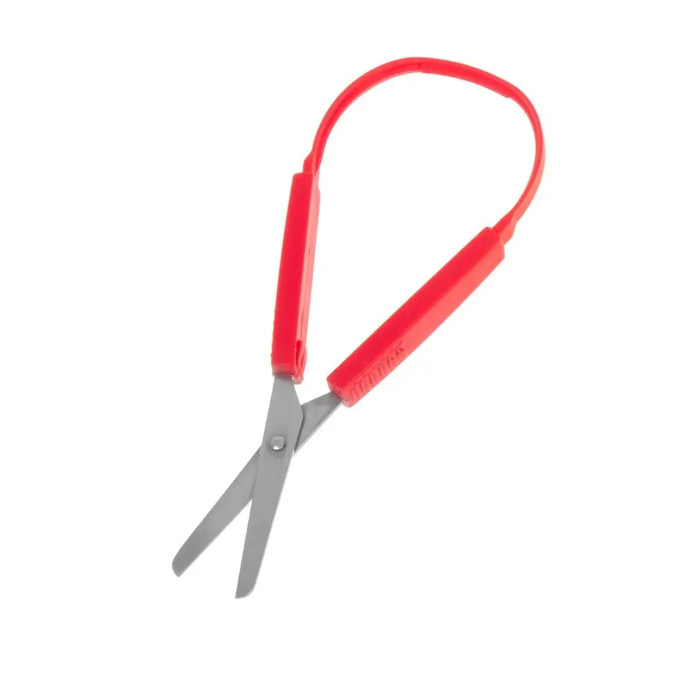 8 Inches Colorful Office Craft Handcraft Tool School Stationery Cutting Supplies Adaptive Scissors Yarn Cutter Loop Scissors