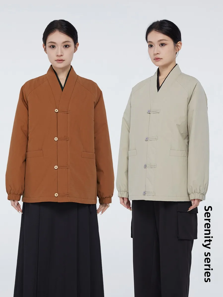 

Новый китайский Sle Thiened Cotton Jaet Ресторан Отель Чайный домик Народное домашнее обслуживание orm Осенне-зимняя верхняя одежда