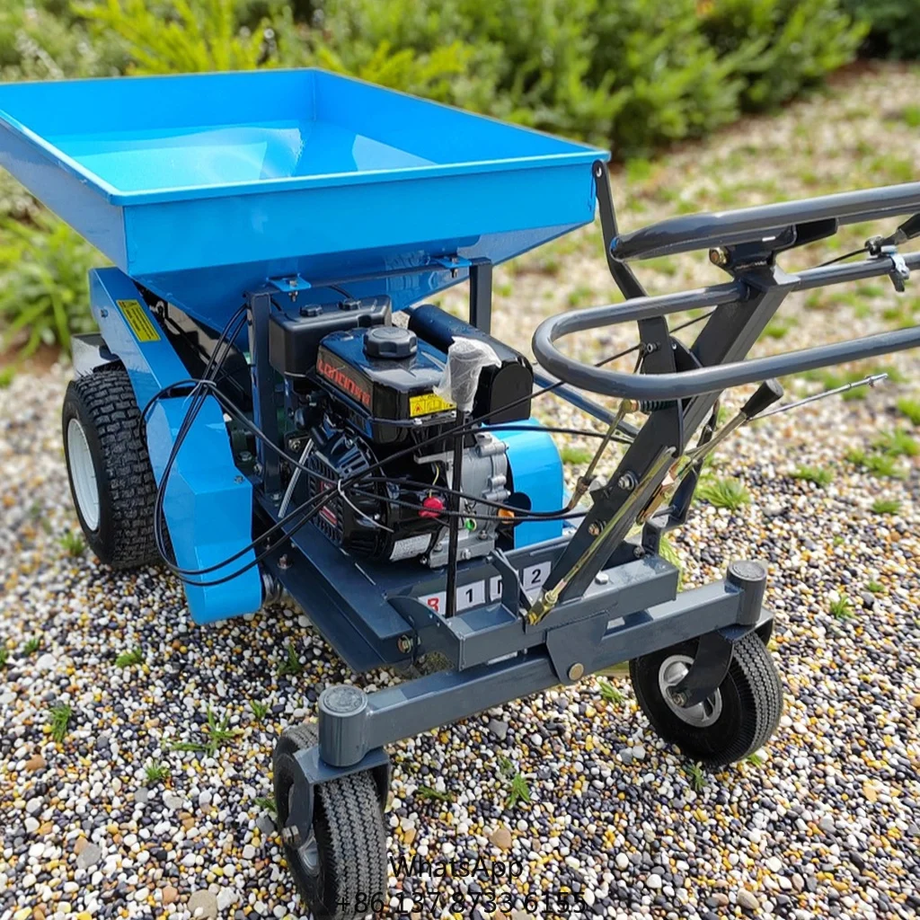Automatic Fertilizer Spreader Small Self-propelled Compost Spreader Hand Pushed Garden Fertilizer Spreader