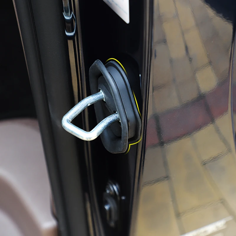 For 2022-2024 DENZA D9 Door Lock Strike Cover Bumper Protection Kit Noise Reduction Silicone