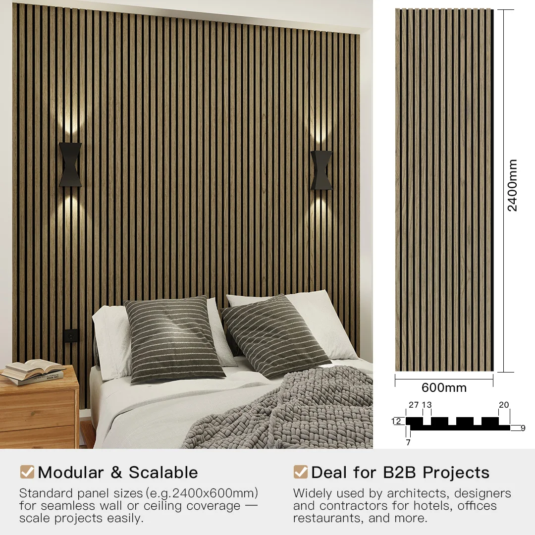 60x60 Modern Design  Composite Wooden Acoustic Wall Panels 3D Model Design Eco-Friendly Highly Effective Sound