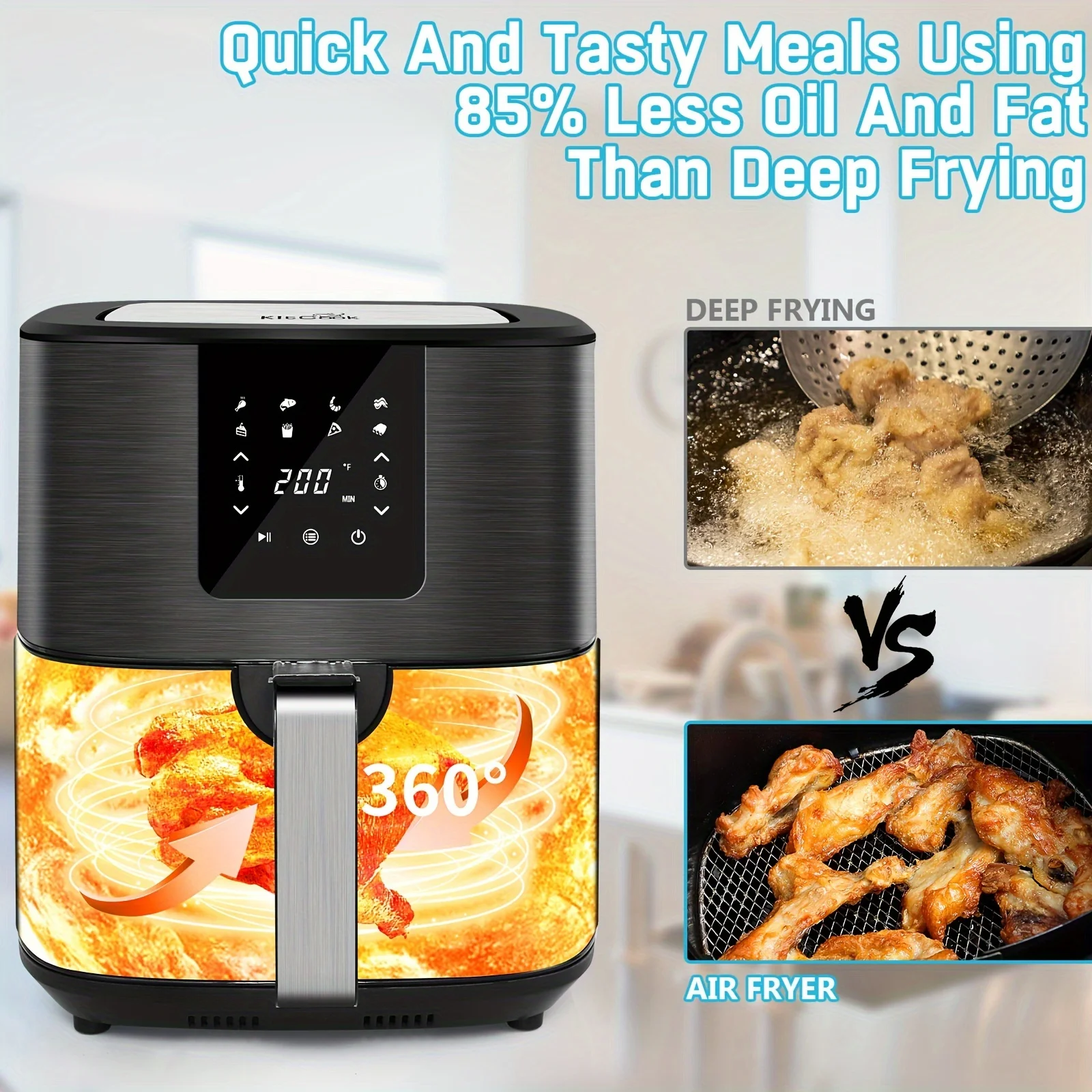 KitCook Large Air Fryer 5