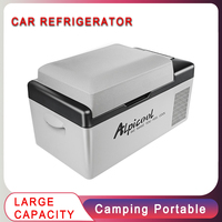 Alpicool 20L Car Refrigerator Portable Freezer 220V Home Picnic Camping Ice Box 12V 24V Mini Fridge Compressor Cooler Outdoor