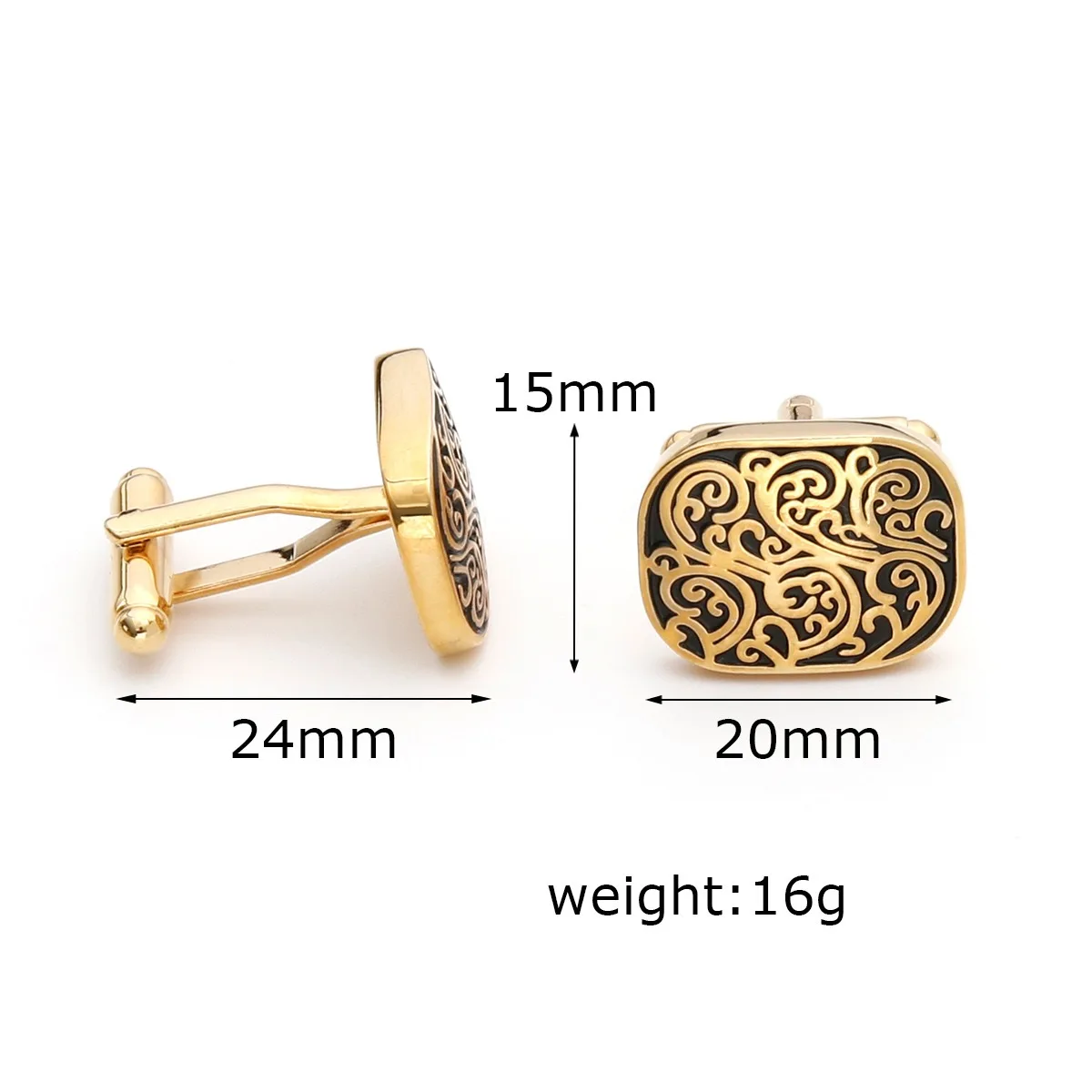 عالية الجودة الذهب أزرار أكمام خمر نمط بوكر الطيور عقدة الأسماك شكل رصاصة الفرنسية قميص الأصفاد دعوى اكسسوارات مجوهرات الزفاف