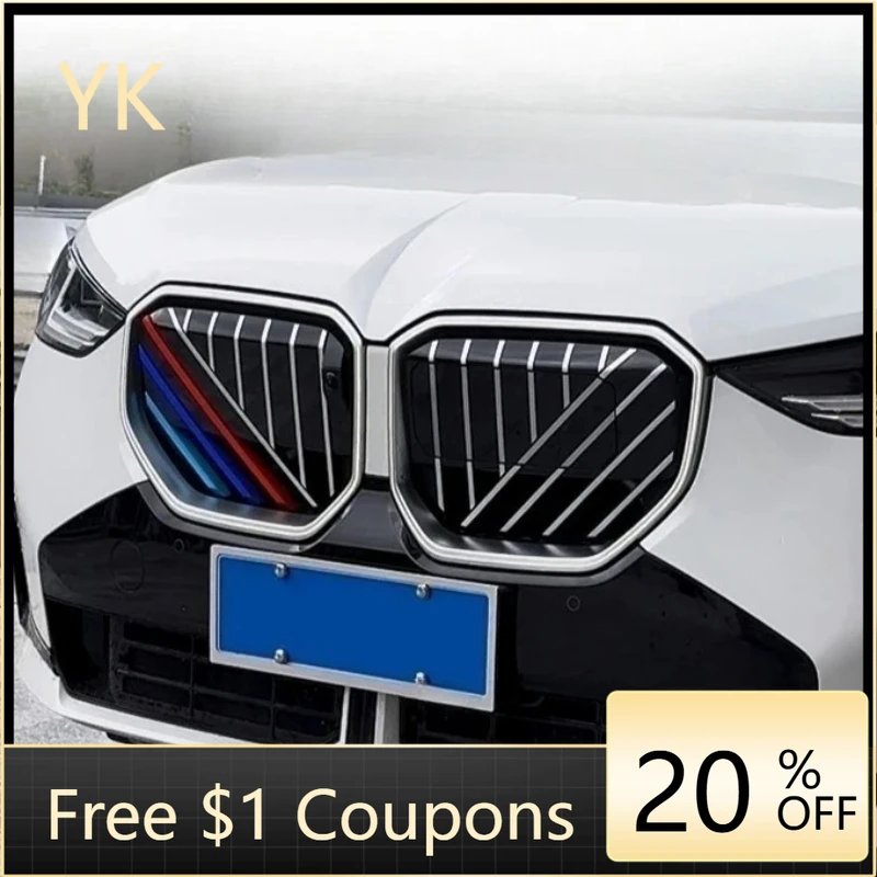 

ABS Car Grille Trim Strip Racing Grille Strip Trim Clip Sticker For BMW X3 G45 G48 2025-2026 Car Accessories