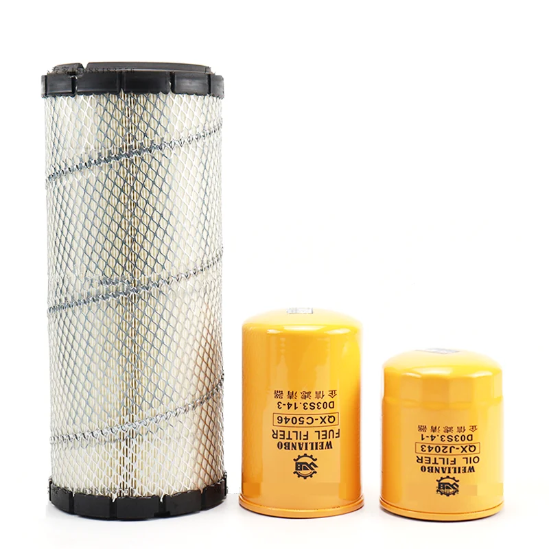 For Sany SY65-9 excavator oil diesel filter element air filter element oil water cup filter maintenance filter element parts