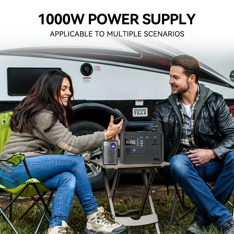 1000W 600Wh 162000 mAh draagbare krachtcentrale LED-display Outdoor batterijen Power Bank voor noodgebruik op reisavonturier