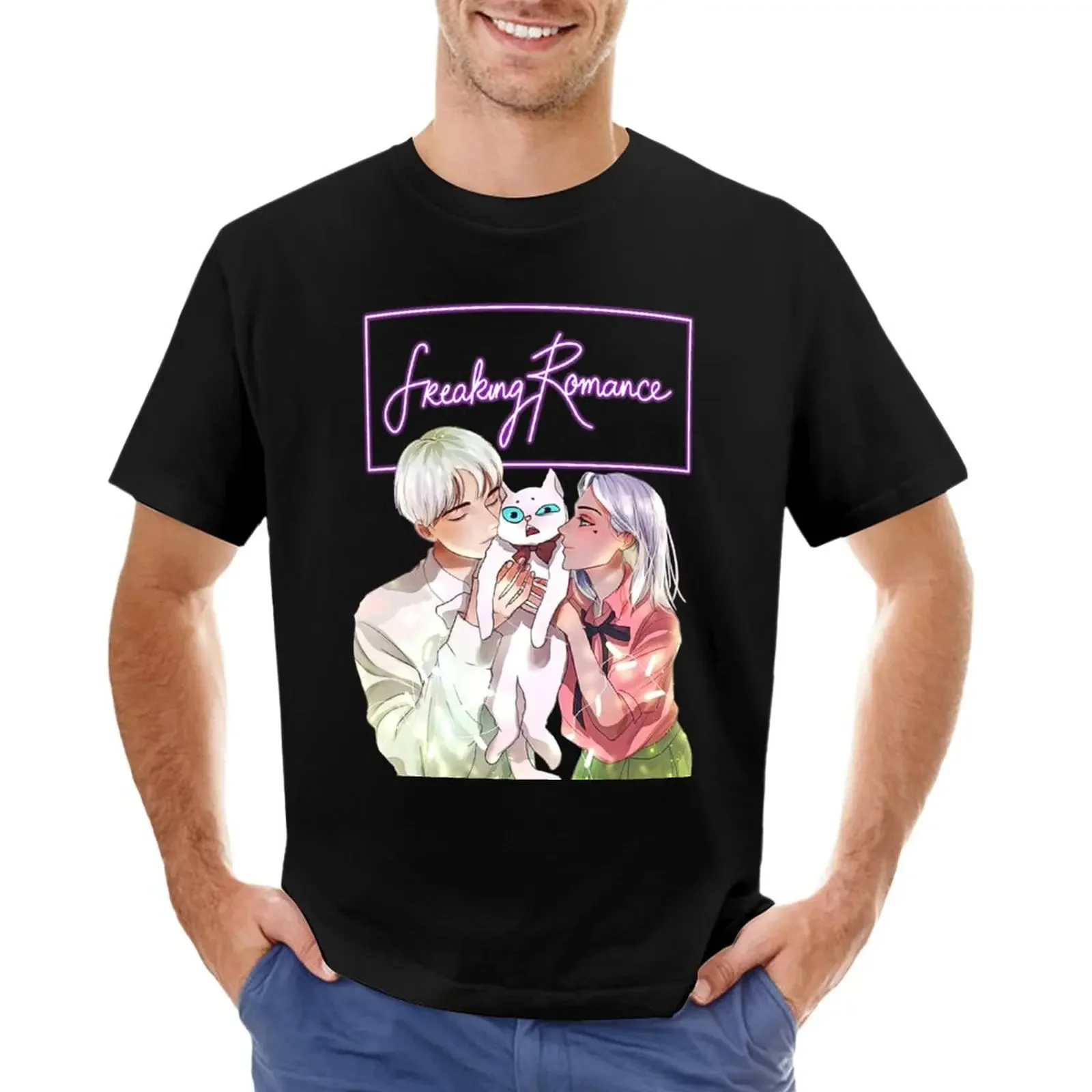 Freaking Romance - Zelan, Zylith & Mr. Purrfect T-Shirt customizeds tops blanks men clothing