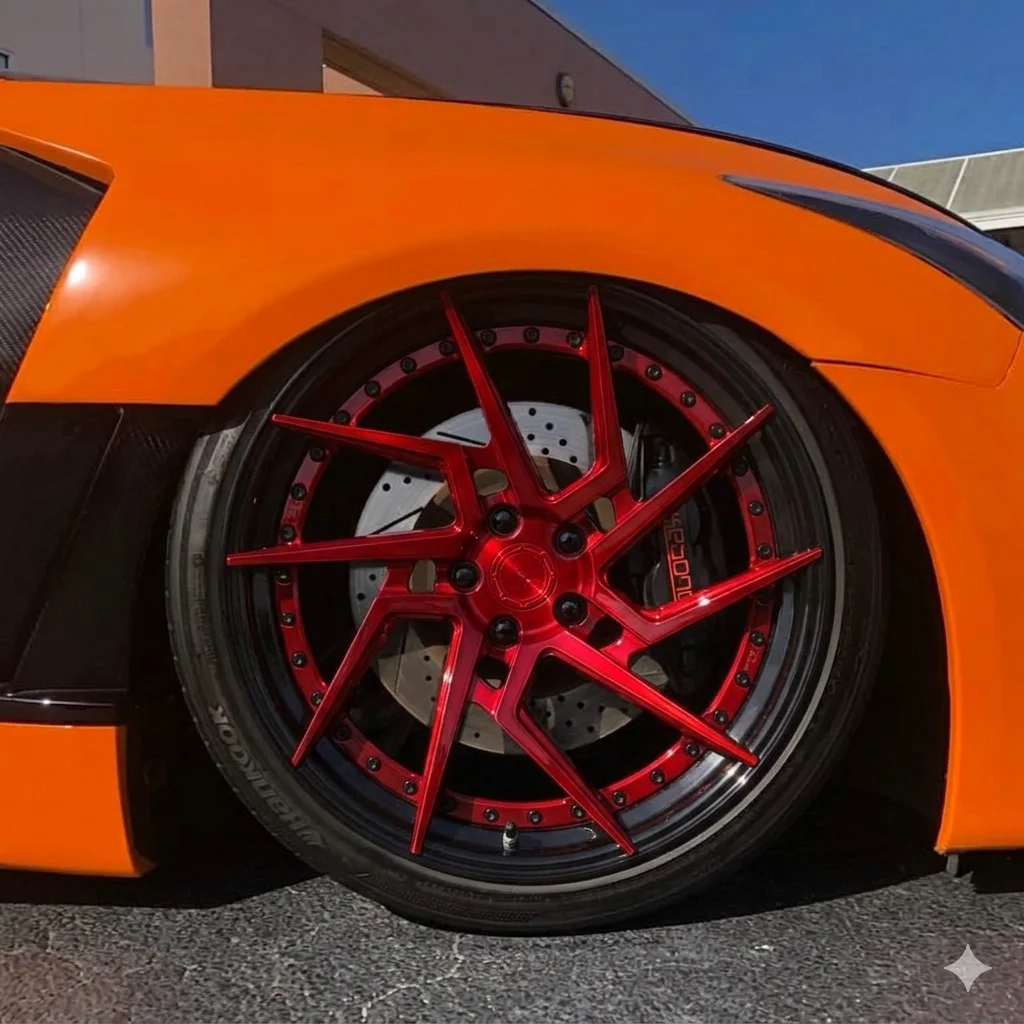 Candy Red Deep Dish Aluminum 5x112 20 Inch Forged Rims 21 Inch 5x120 Passenger Car Wheels Forged 18 19inch