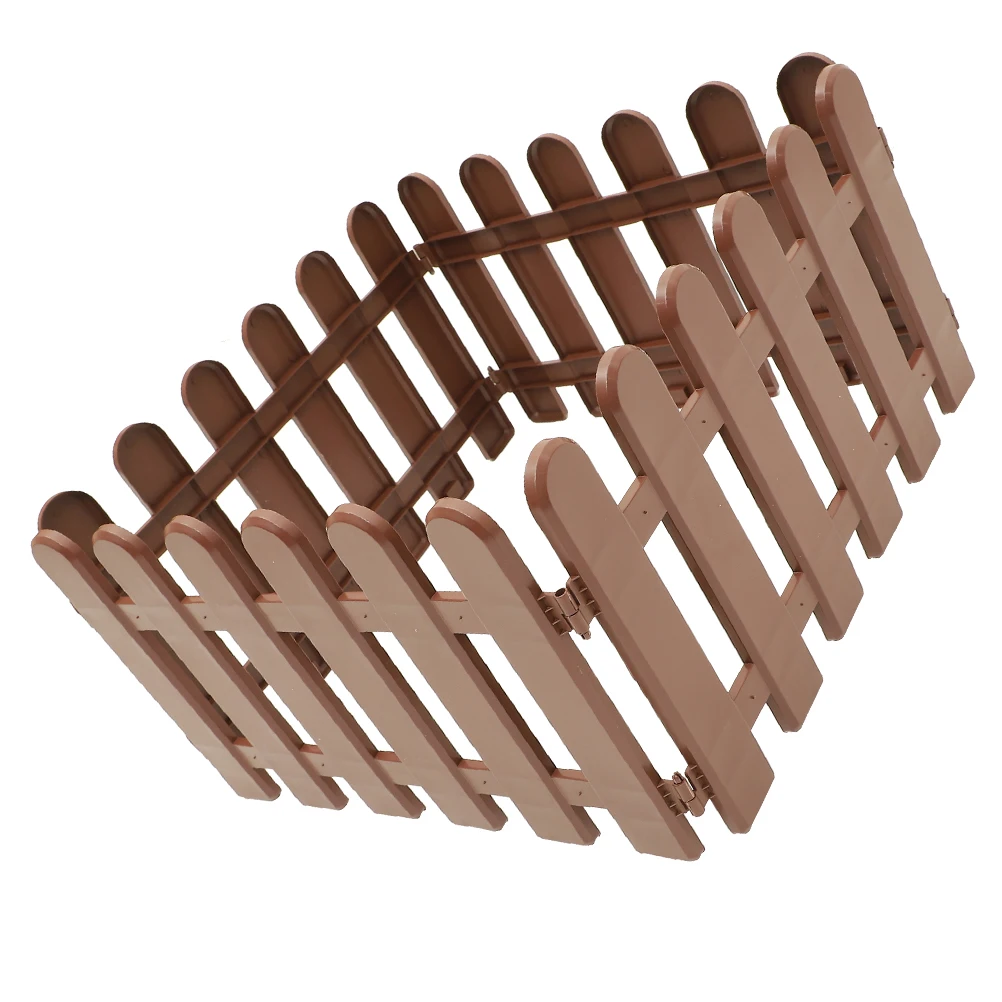 

4 Pcs White Fence 50x20 Garden Decorative Plastic Lawn Edging Picket Fences Outdoor Campus Yard Flowerbed Border