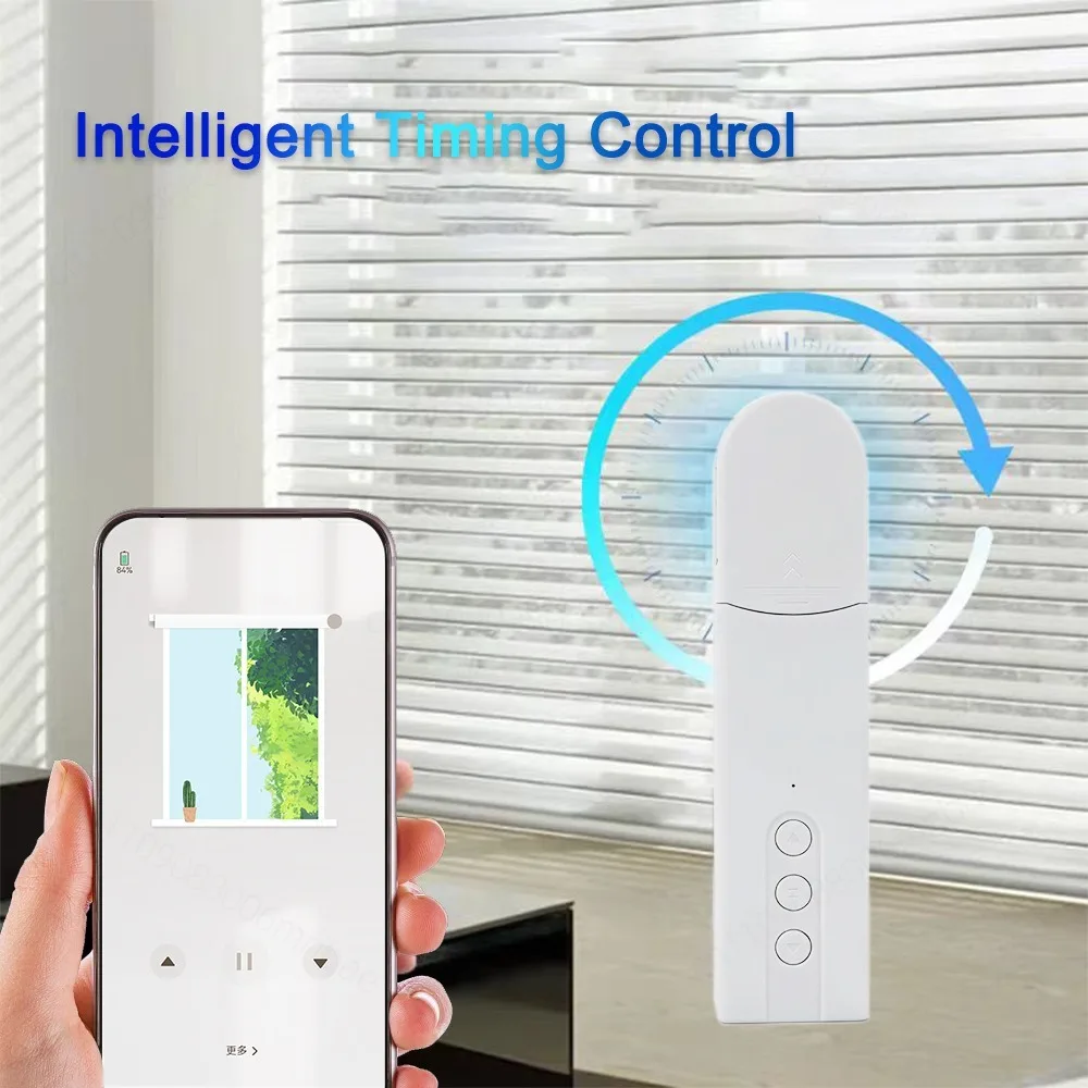 Intelligent Roller Blinds Motor Remote Control Voice Remote Electric Rope Roller Blinds Blinds Motor