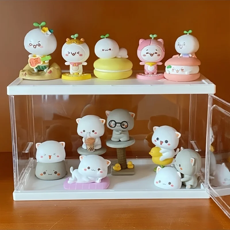 

Kawaii Mitao Cat 2 Season Lucky Cat Cheap Cute Cat Blind Box Toys Surprise Figure Cartoon Doll Collect Model Home Christmas Toys