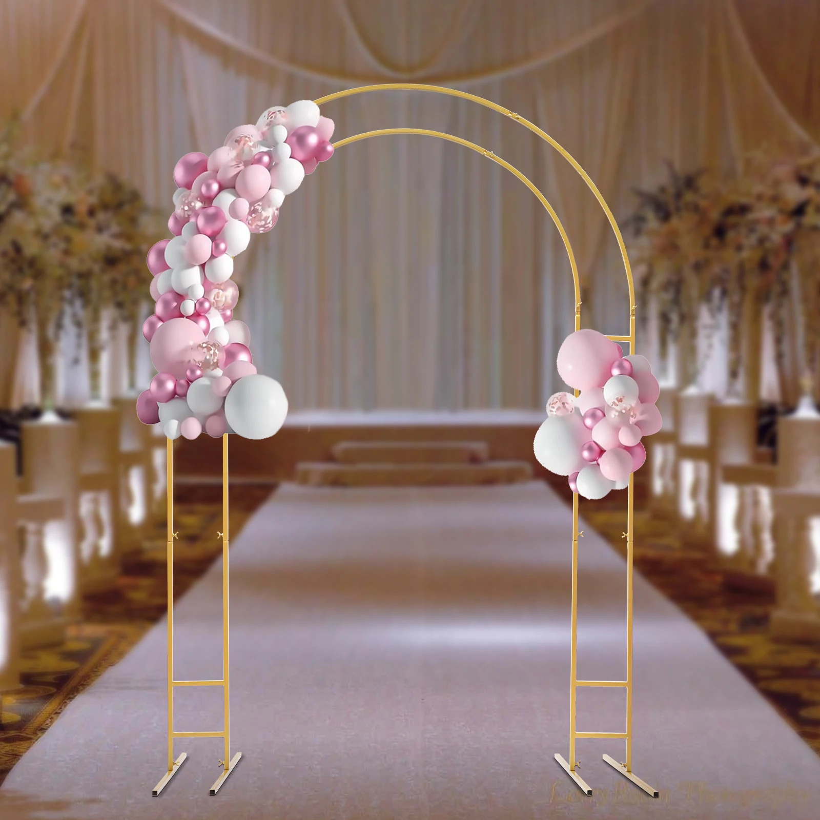 7.2ft Wedding Arch Stand With Base Balloon Backdrop Arch Stand Wedding Party Decor