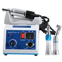 Micromotor eléctrico Marathon para laboratorio Dental, Kit de pulidor de pieza de mano recta, contraángulo