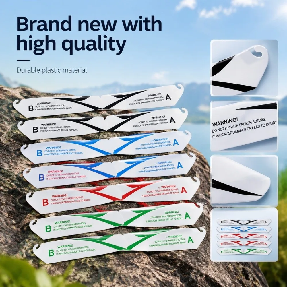 4pcs 9*2.3cm Spare Blades Fans Props Multistyles Plastic Rotor Rc CH002 CH023 Toys Fans Helicopter Wing Propeller Fan