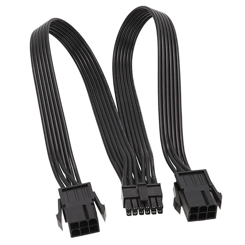 

896F Power Cable 6Pin 2 Female to GPU Video Card 12PIN for Graphics Card Splitter Cable RTX30 Series RTX3070 RTX3090