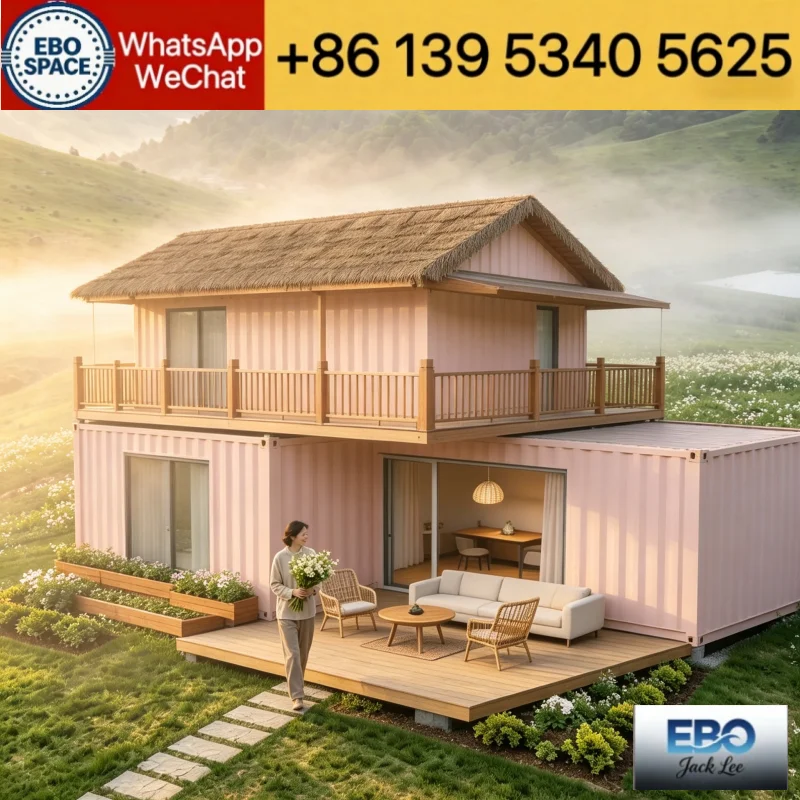 Expandable Prefab Container Tiny Home Modern Space Capsule Mobile Hotel Cabin Windproof Villa For Outdoor Tourism Construction