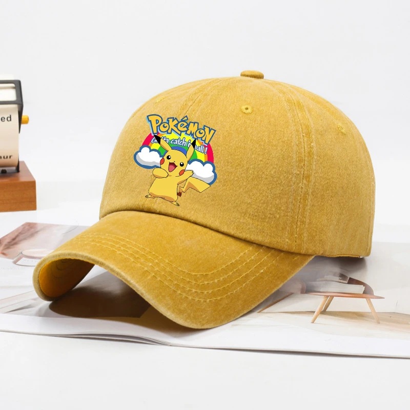 Kinderen Baseball Cap Mannen Vrouwen Anime Figuren Pokemon Zonnehoed Nieuwe Volwassen Outdoor Sport Sunbonnet Retro Hoofddeksels Gift Hot Sales