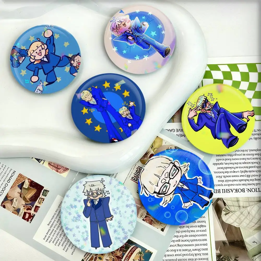 

1pc Joost Klein Singer Cartoon Badges 25 32 44 58 75 mm Round Fans Collect Friends Gifts Brooch Souvenir
