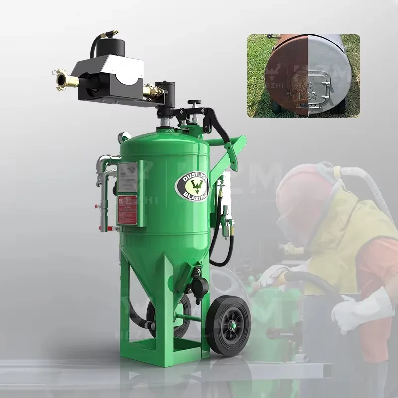 Portable Db225 wet sandblasting Db 225 500 800 1500 dust-free shot blasting machine Canada sales