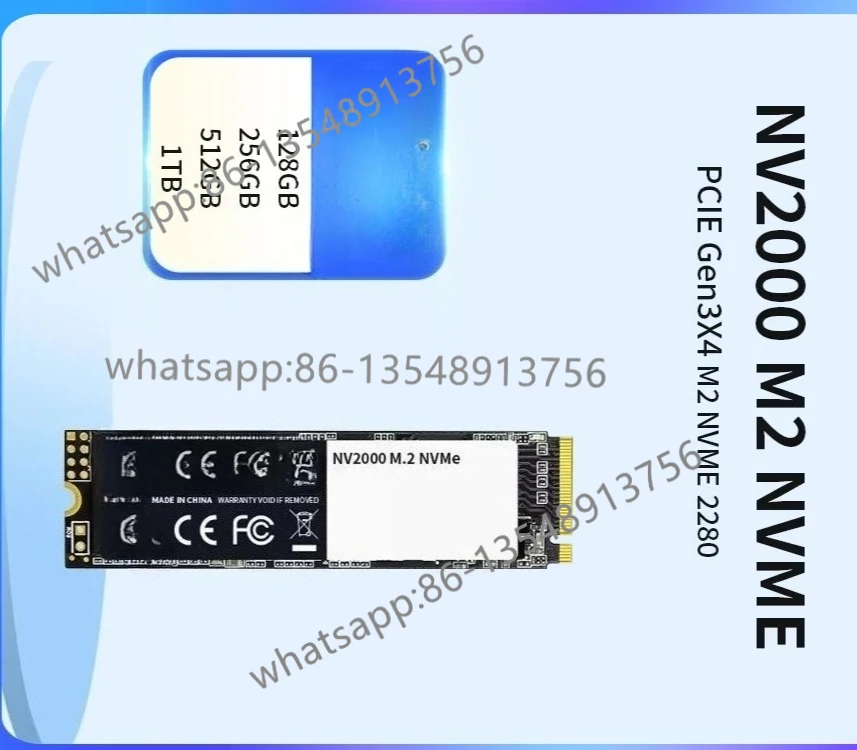 

NV2000 128G256G512G1T M2 2280 NVMe PCIe3.0X4 Твердотельный накопитель напрямую с завода