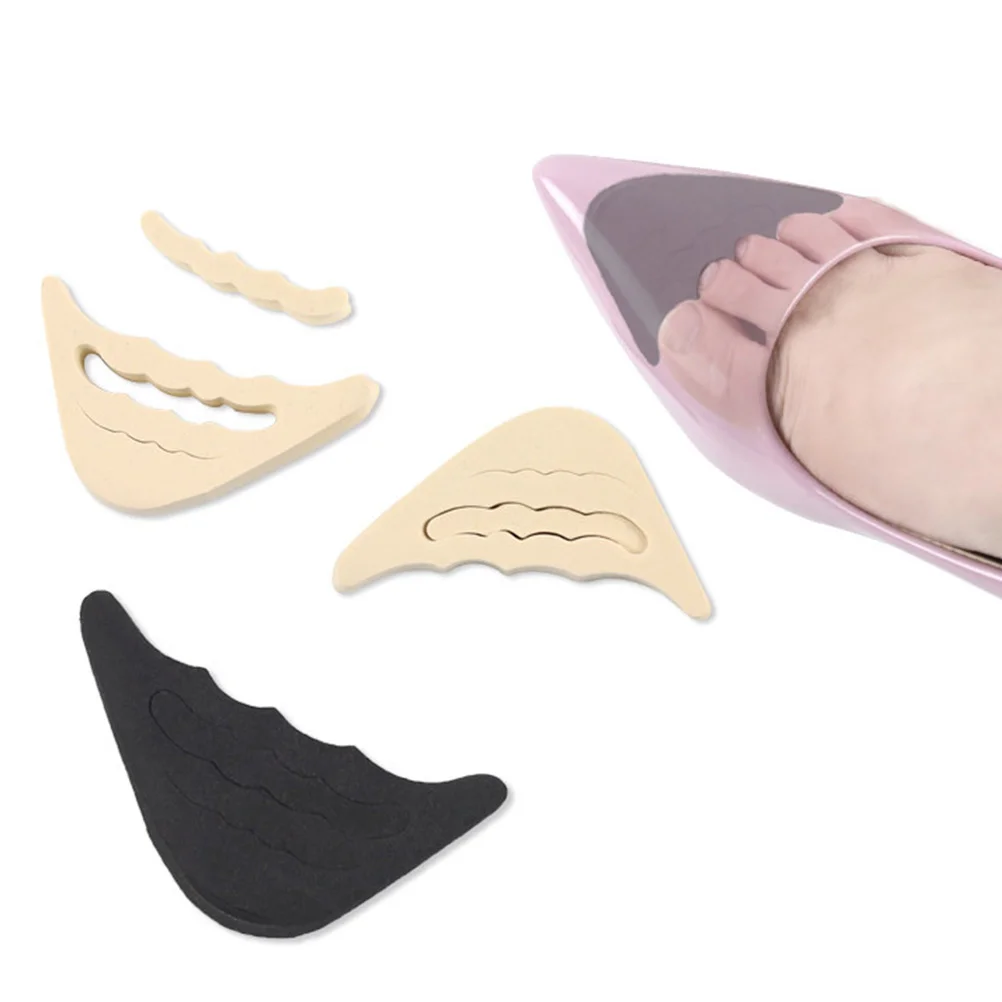 4 Pairs of Foot Inserts Safe Shoe Pads Insoles Forefoot Shoes Head Plug Toe Liner Women's