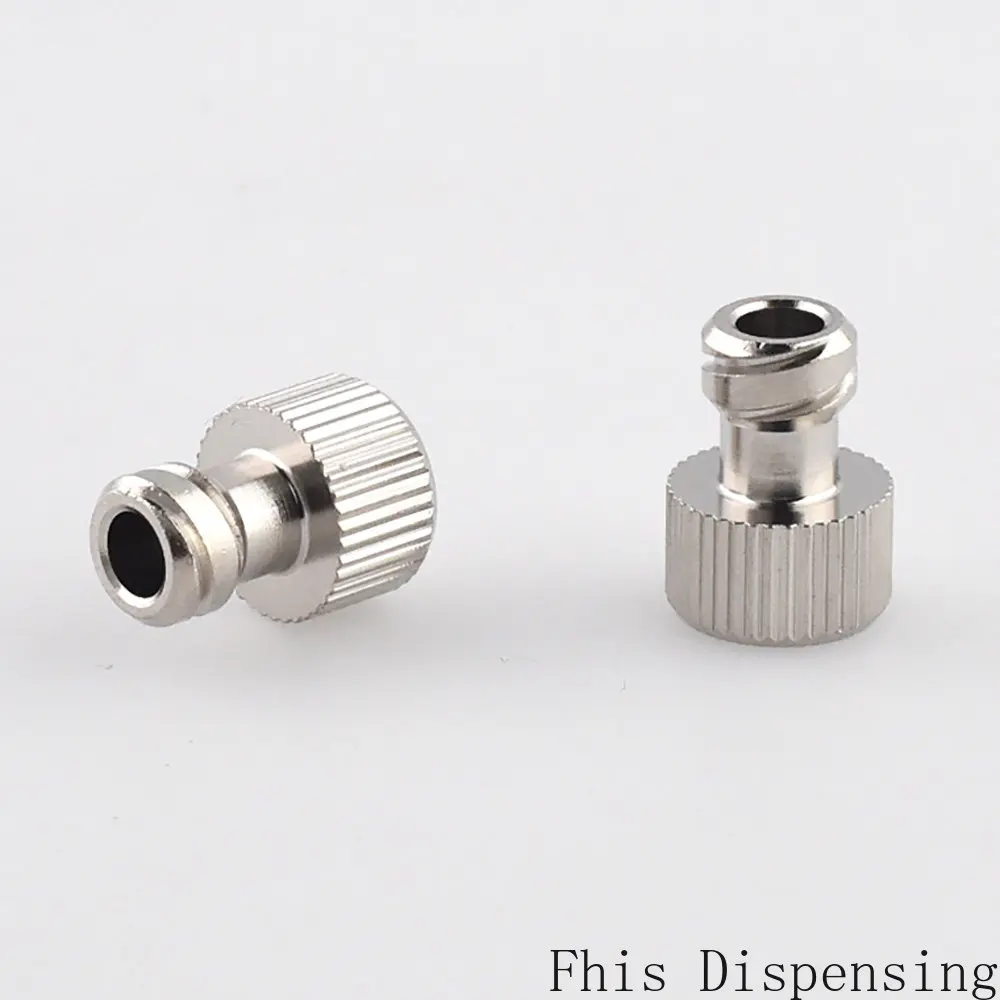 Syringe Metal Tip Caps with Luer Lock Screw Type Connection Pack of 2