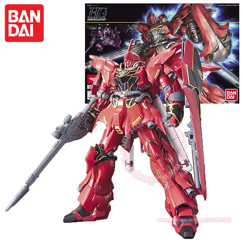 

BANDAI HGUC 1/144 MSN-06S SINANJU детская игрушка в сборе, модель аниме, периферийные модные фигурки, подвижные настольные украшения