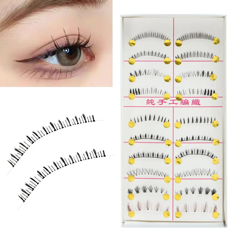 10 Pairs Hot Fake Natural Handmade Bottom Eye Lashes Lower False Eyelashes