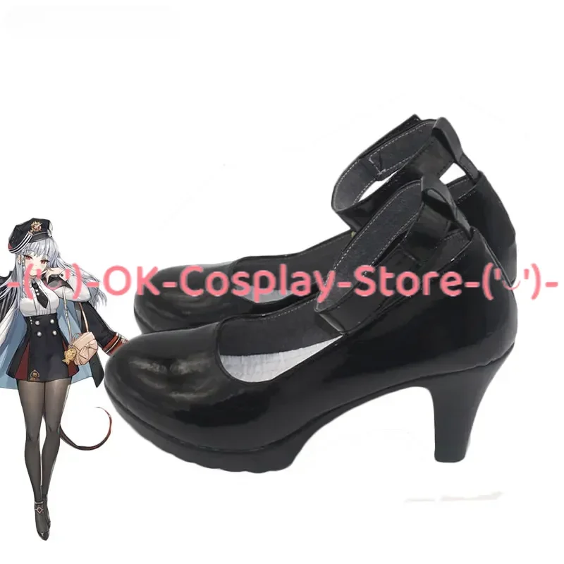 Game Blue Archive  KURODATE HARUNA Cosplay Shoes PU Leather Shoes Halloween Carnival Boots Cosplay Prop Custom Made