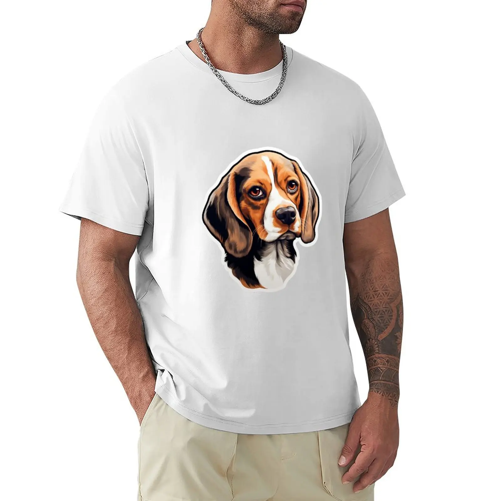 

Cute Beaglier Mom Dad Guardian Angel Best Friend Doggie Paw T-shirt blacks graphics mens t shirts pack