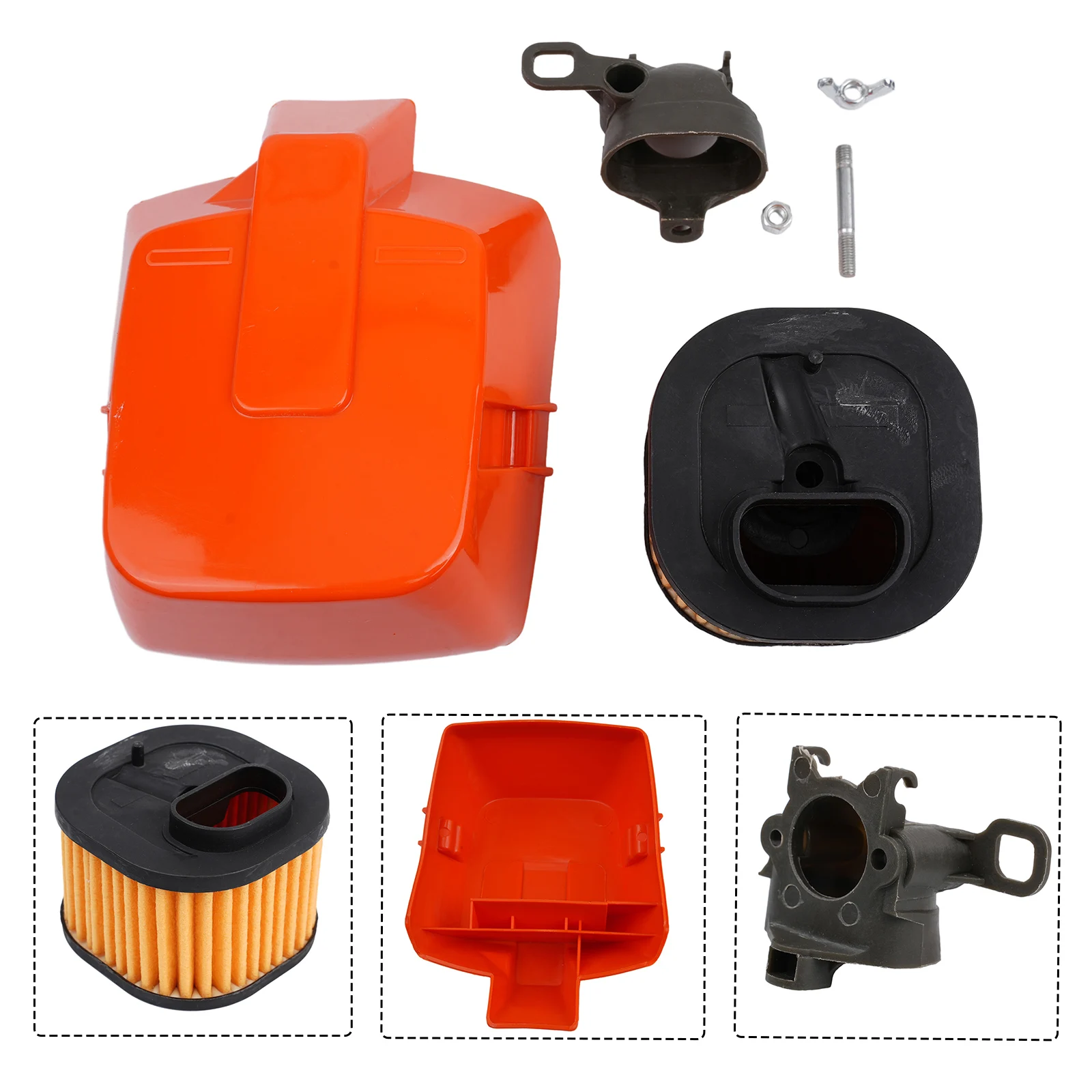 Air Filter Cleaner Cover Intake Adpator 503 81 77-01 For 362 365 372 372XP Chainsaw Air Filter Cover Inlet Adapter For Chainsaw