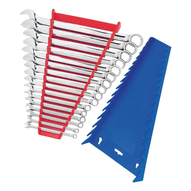 2pcs מפתח ברגים מגנטי מארגן אחסון מתלה פלסטיק ספאנר מחזיקי מפתח ברגים מחזיק מפתח ברגים שומר ברגים שומר עבור 6 מ 