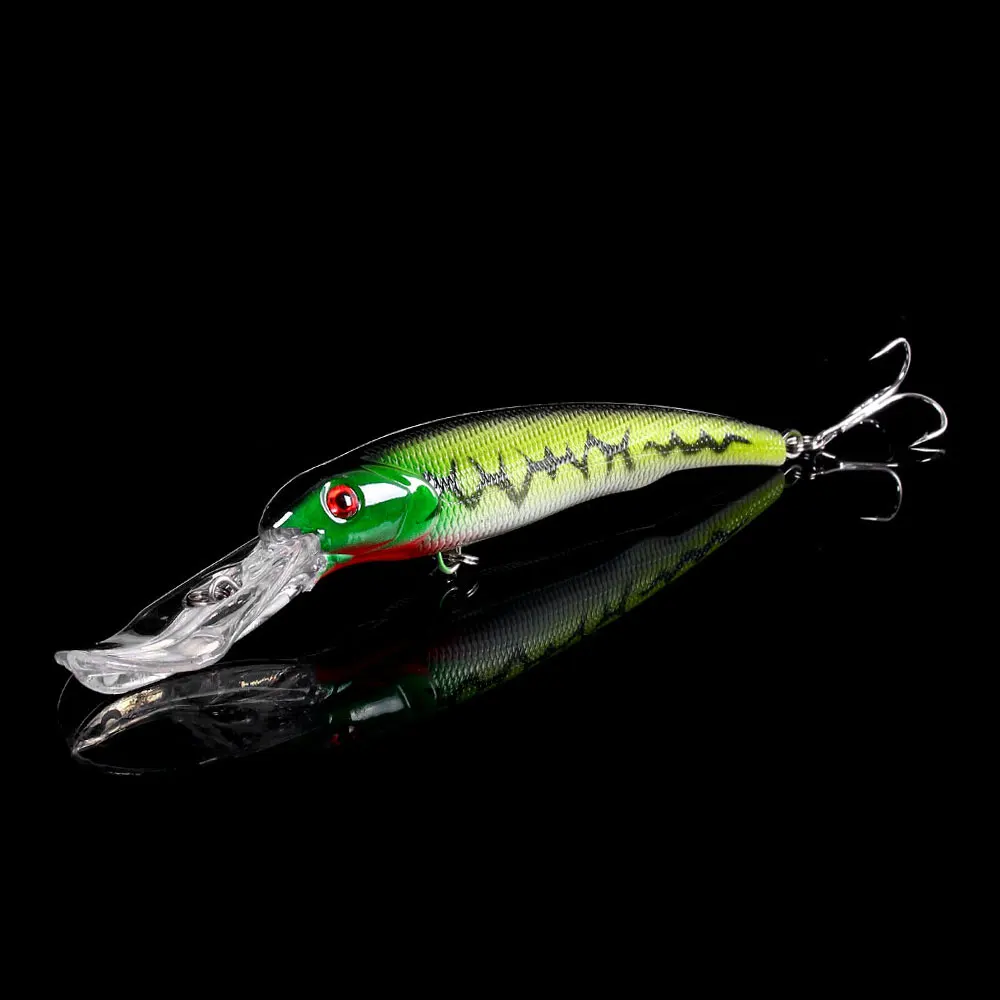 2PCS/Large Minnow Fishing Lure 16.5cm 27.9g Long Casting Trolling Wobbler Deep Diver 4.5m Depth Artificial Hard Bait