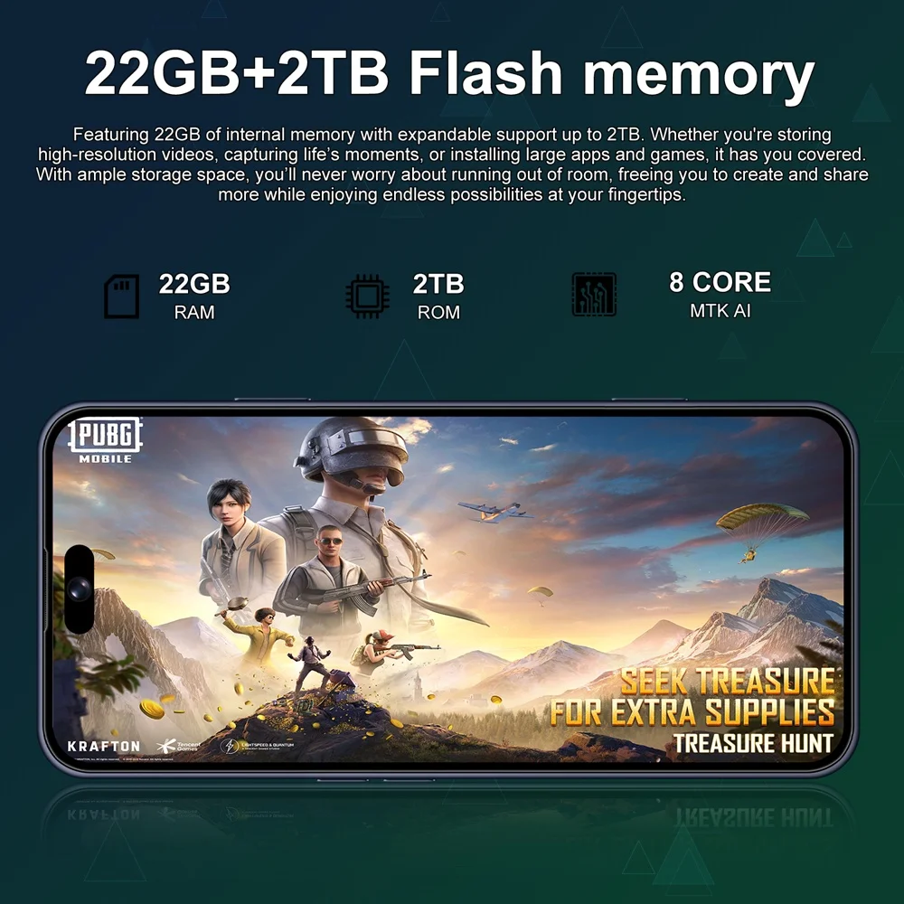 K-Touch Mobile Phones A17 Pro Max Smartphone 7.3 Inch Android 15 Cell Phone 16+48MP 5G Dual Card Dual Standby 7800mAh Global Version Cellphones