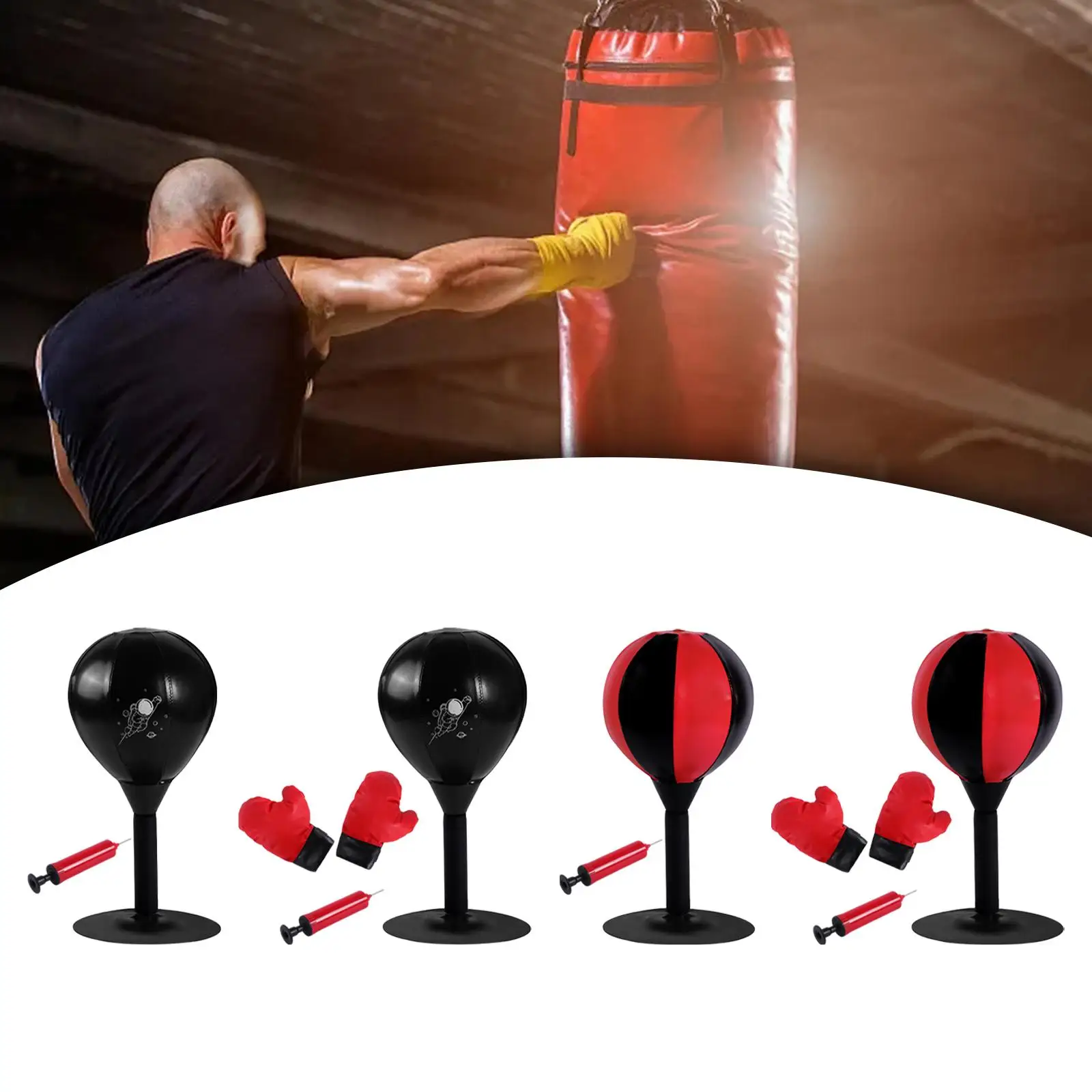 Desktop Punching Bag Heavy Duty Premium Training Suction to Desk Hitting