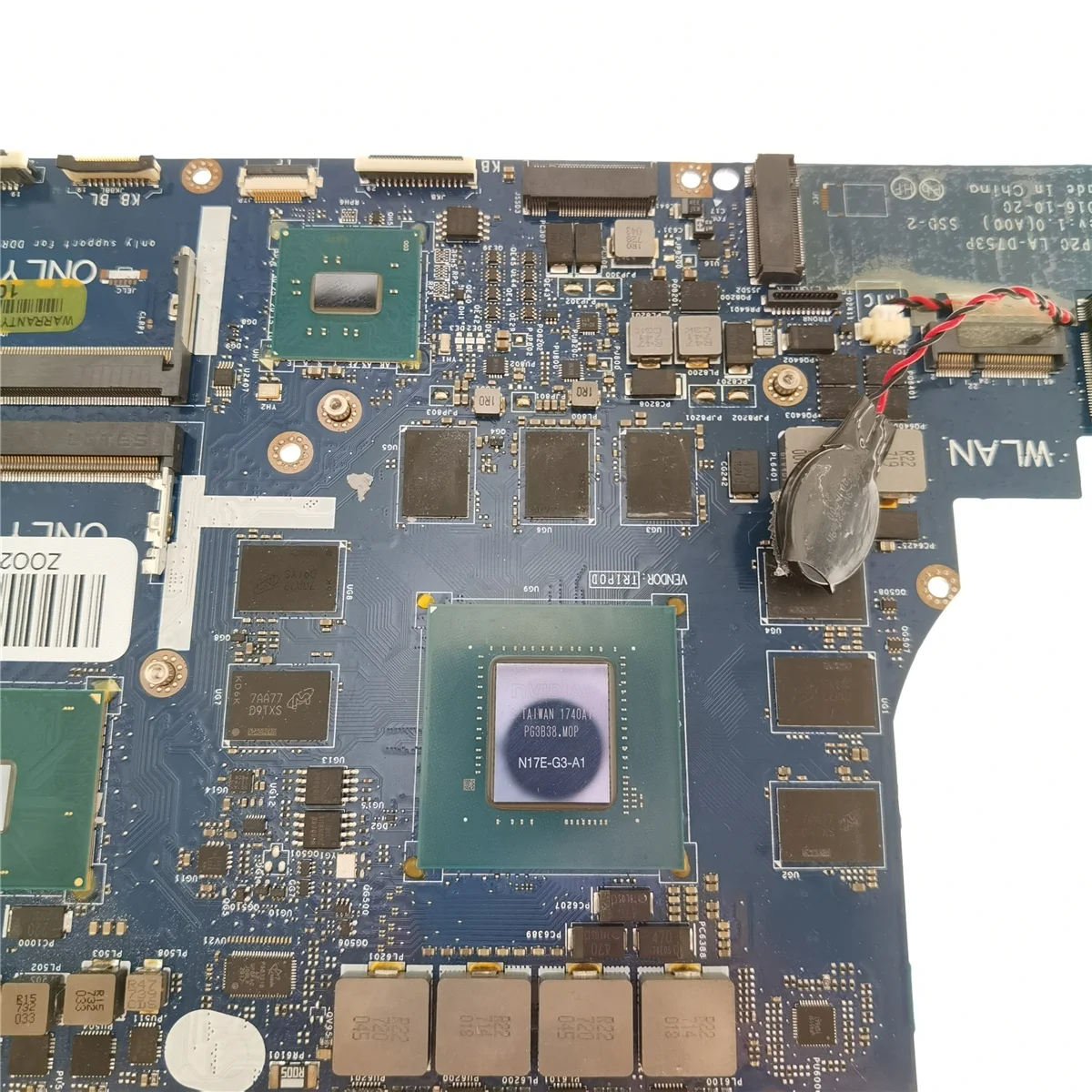 Imagem -04 - para Dell Laptop Motherboard Cn0d91r7 0d91r7 D91r7 com Sr32p I77820hk N17e-g3-a1 Gtx1080100 Funcionando Bem 17 r4 La-d753p