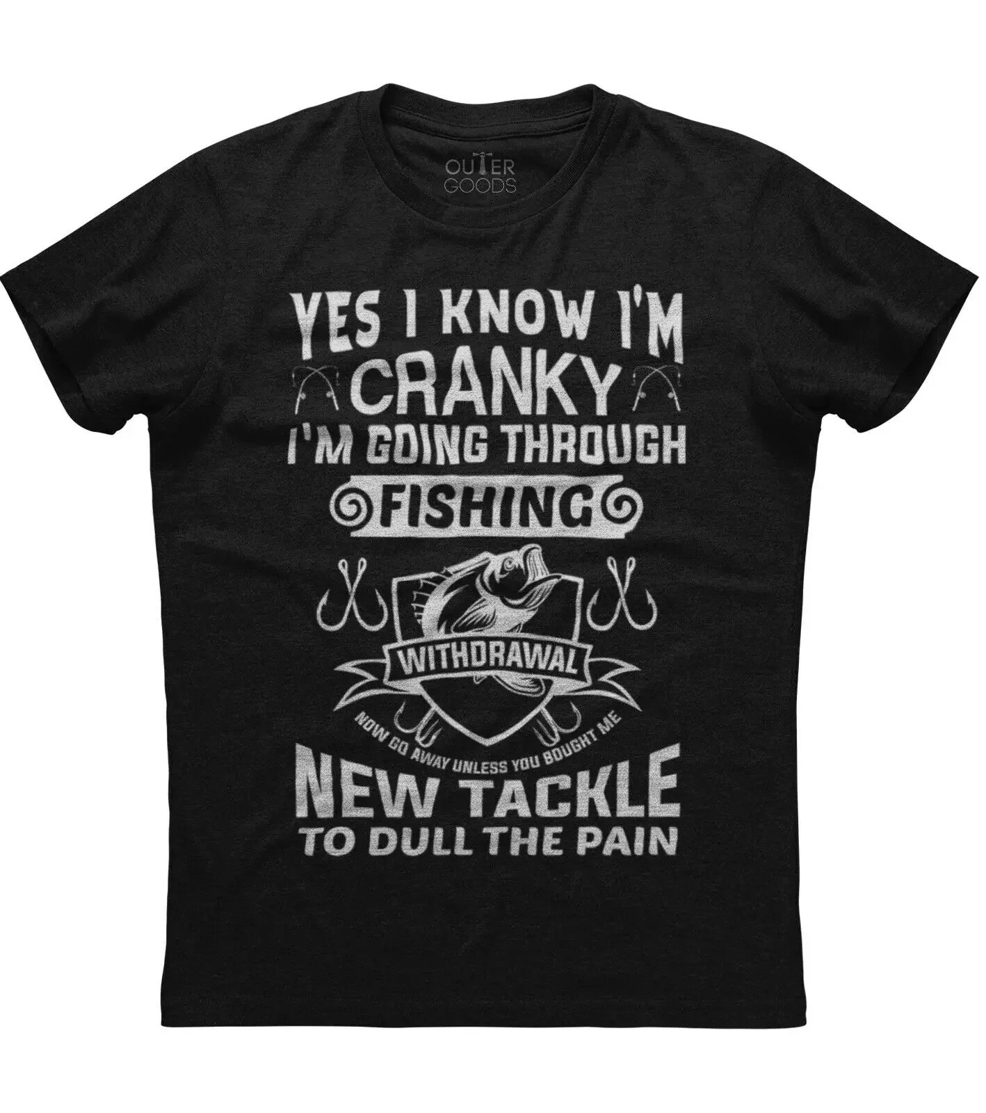 Yes I Know I'm Cranky Fishing New Tackle. Funny Graphic Phrase T-Shirt. Summer Cotton O-Neck Short Sleeve Mens T Shirt New S-3XL