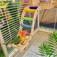 Parrot Ladder Toy Gnawing, Grinding Claws, Grinding Mouth Frosted Ladder Cloud Ladder Station Stick Climbing Platform