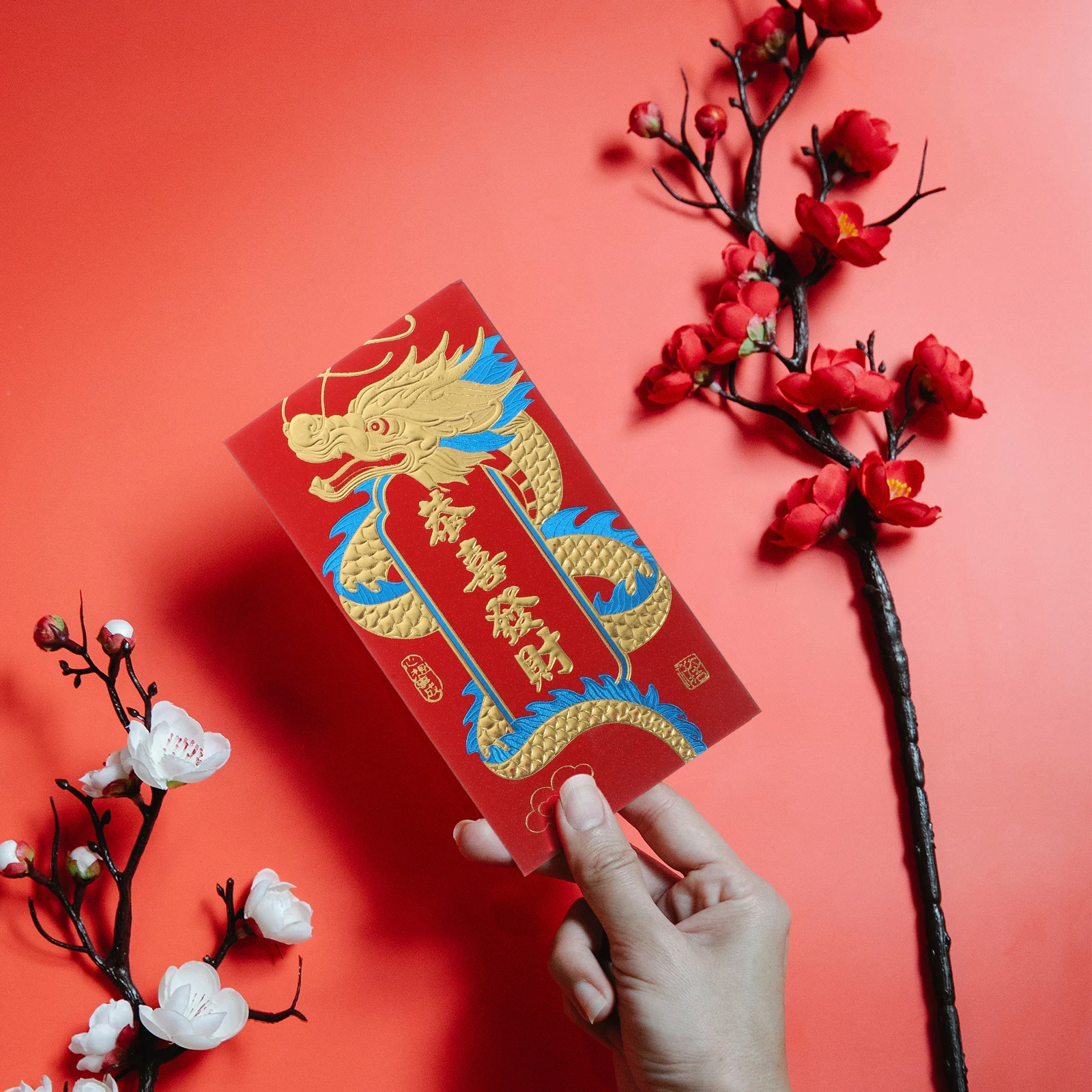 

36 Pcs Lai Feng Paper Red Envelopes Bronzing Cash Lucky Money Chinese Style New Year Pocket