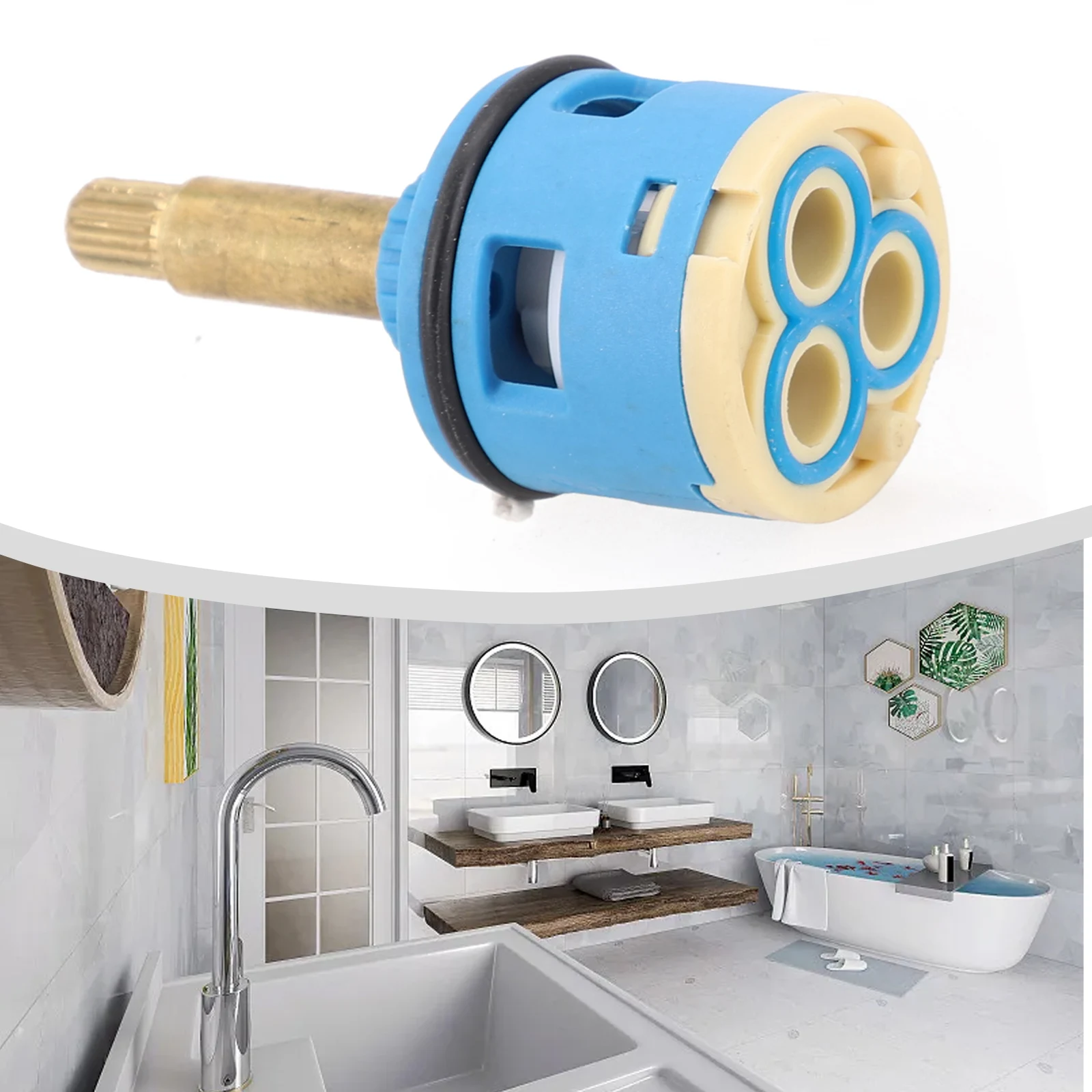 Brand New Diverter Shower Accessories 3 Way Cartridge Ceramic Central Shower Valve Spool Tap Diverter Flow Diverter