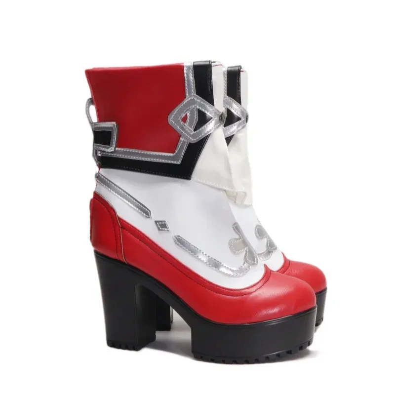 

Игра Genshin Impact Hu Tao, ботинки для косплея, обувь, реквизит, вечеринка на Хэллоуин, ролевая игра, индивидуальный заказ dstg42025