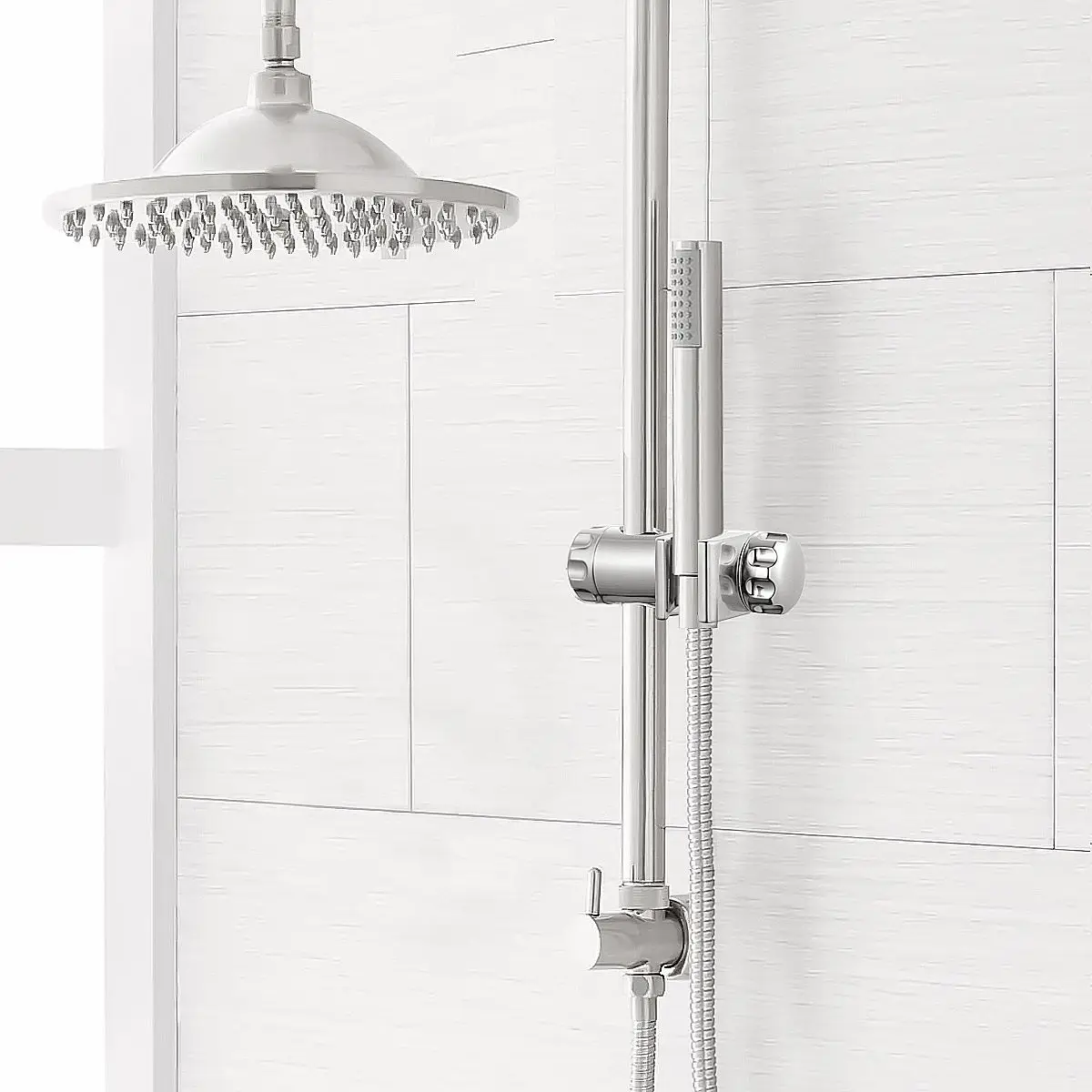 

Adjustable Shower Head Holder Slider Bracket for Bathroom Slide Bar Replacement Wall Mount Fit Universal Handheld Shower