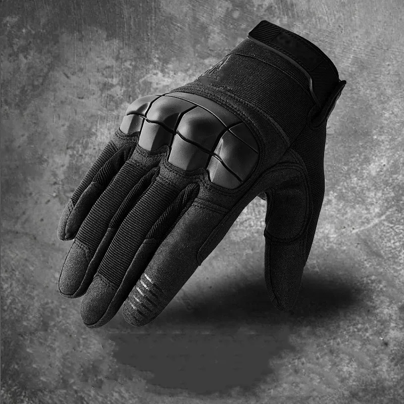 Touch Screen Protective Full Finger Tactical Gloves Men Special Force Training Fighting Outdoor Bicycle Riding Camouflage Gloves