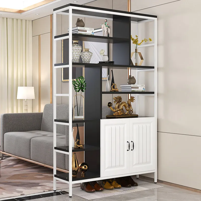 Simple and modern Bogu cabinet Duobao Pavilion entrance household tea shelf entrance double-sided living room display
