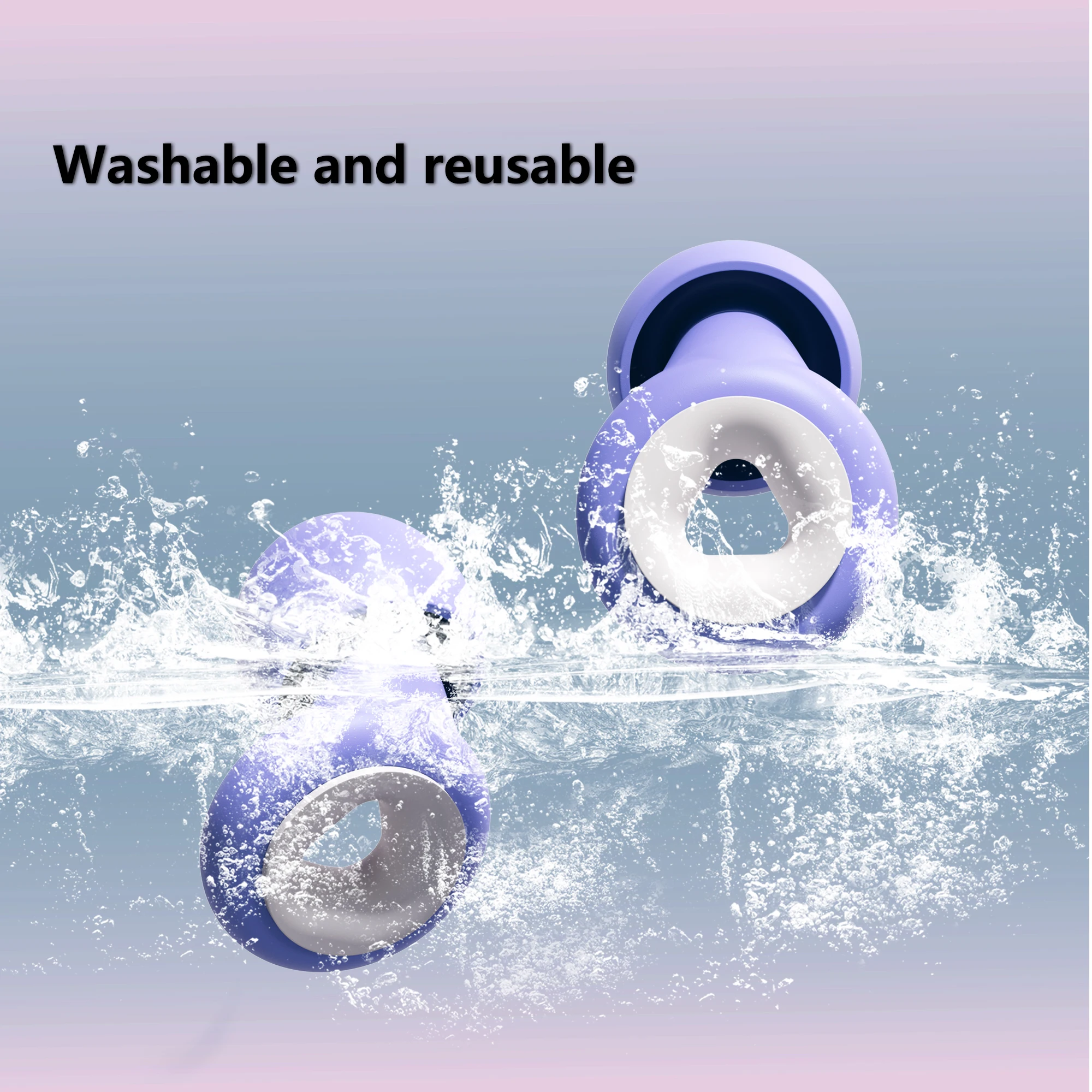 سدادات أذن من السيليكون HUAK - إلغاء الضوضاء قابل لإعادة الاستخدام، مثالية للحفلات الموسيقية والمهرجانات والطبول وأجهزة DJ 8 أطراف أذن في XS/S/M/L #5