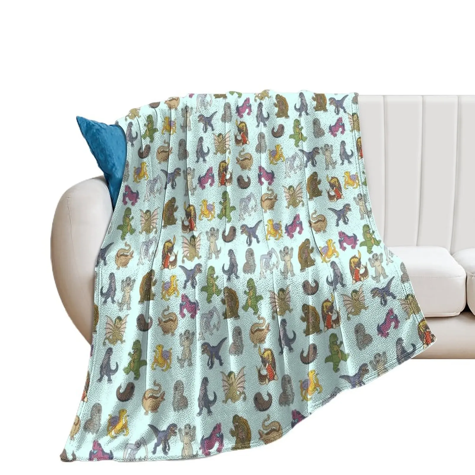 Kaiju Babies Throw Blanket Thermal Furry Comforter Blankets