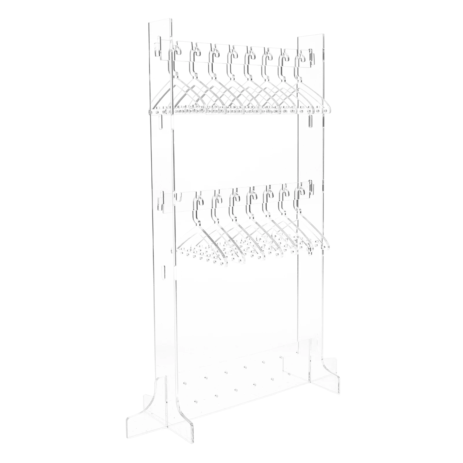 

Acrylic Jewelry Display Stand Double Layer Creative Earring Holder Organizer for Earrings Necklaces Piercings Storage Rack